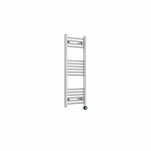 Bergen 1000 x 400mm Straight Chrome Thermostatic Touch Control Wifi Electric Heated Towel Rail