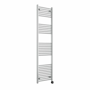 Bergen 1800 x 500mm Straight Chrome Thermostatic Touch Control Electric Heated Towel Rail