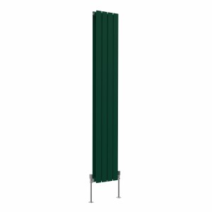 Karlstad 1600 x 274mm Moss Green Double Flat Panel Vertical Designer Radiator