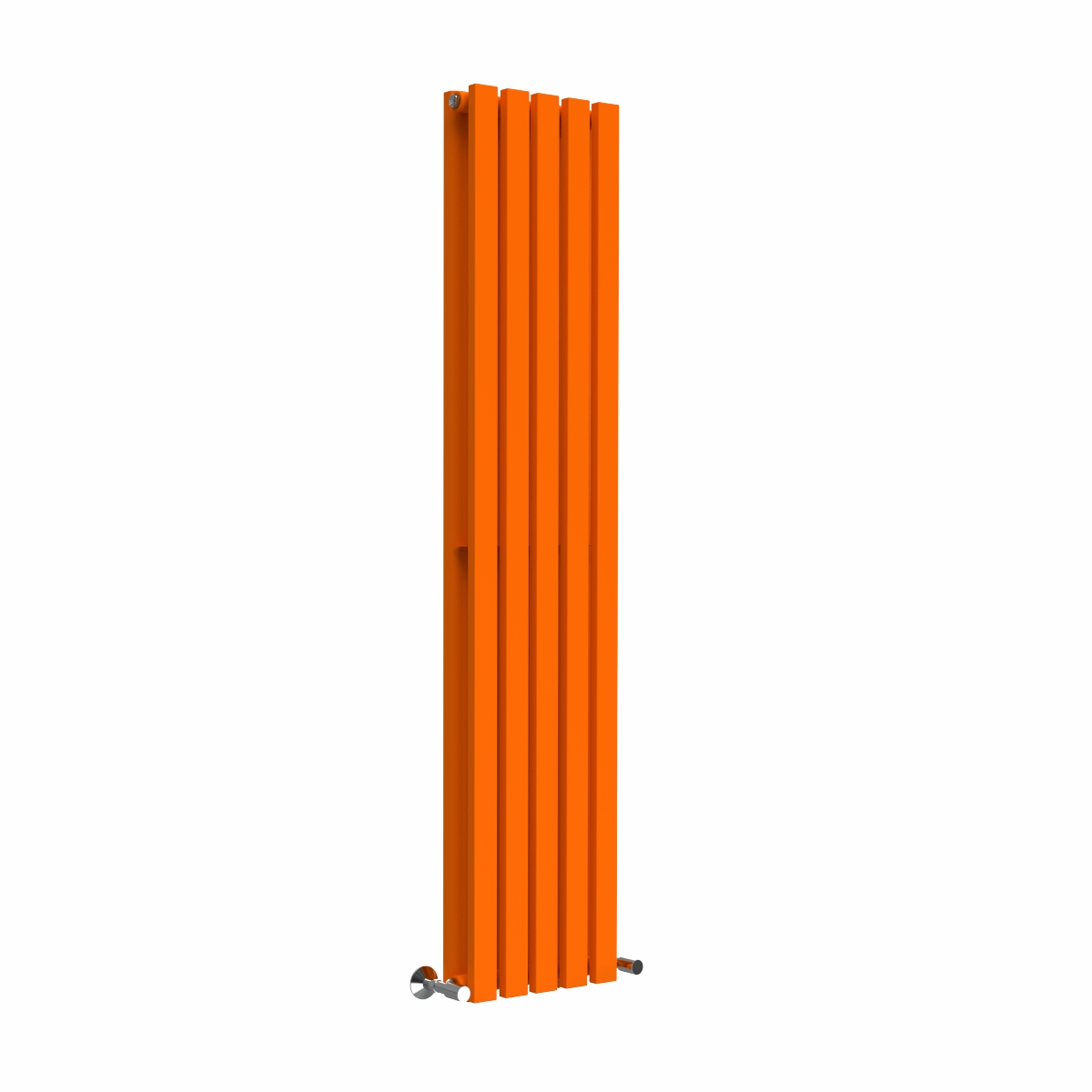 Lulea 1600 x 340mm Bright Orange Double Flat Panel Vertical Designer Radiator