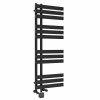 Koli 1200 x 450mm Dual Fuel Black Thermostatic Touch Control Wifi Electric Heated Towel Rail