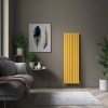 Karlstad 1800 x 546mm Zinc Yellow Double Vertical Flat Panel Designer Radiator