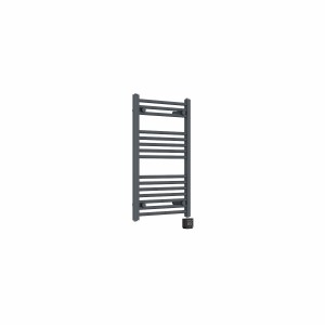 Bergen 800 x 500mm Straight Anthracite Thermostatic Wifi Control Electric Heated Towel Rail