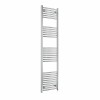 Fjord 1800 x 500mm Curved Chrome Prefilled Electric Heated Towel Rail