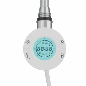 Tenby Round Button Screen Thermostatic Heating Element 250W White