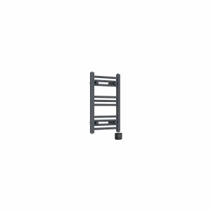 Bergen 600 x 400mm Straight Anthracite Thermostatic Touch Control Electric Heated Towel Rail