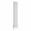 Bern 1500 x 290mm White Four Column Vertical Traditional Radiator