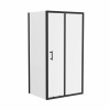 Ennerdale 1000mm Sliding Door with 760mm Side Panel - Black