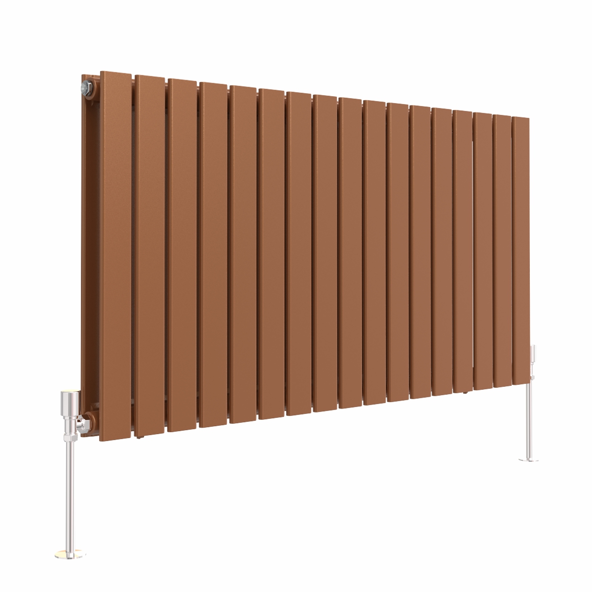 Karlstad 600 x 1158mm Metallic Bronze Double Flat Panel Horizontal Designer Radiator