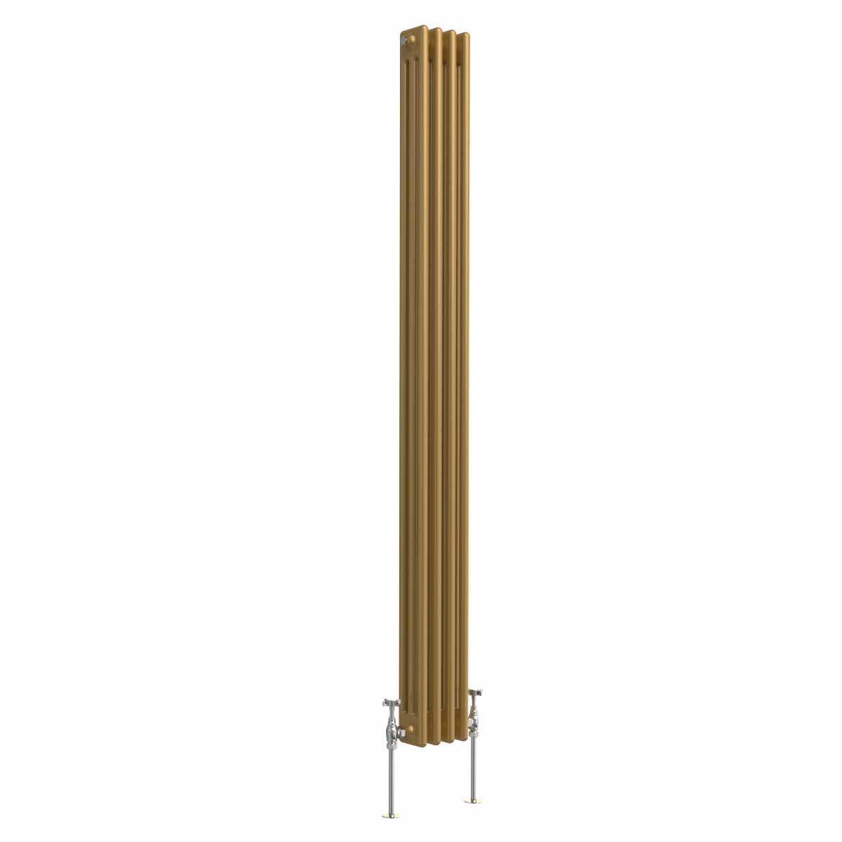 Bern 1800 x 200mm Metallic Gold Triple Vertical Column Radiator