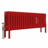 Bern 300 x 1010mm Traditional Signal Red Horizontal Four Column Radiator