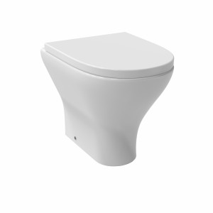 Fresh Curved Round Back To Wall Toilet & Soft Close Seat