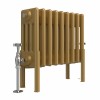 Bern 300 x 425mm Traditional Metallic Gold Horizontal Four Column Radiator