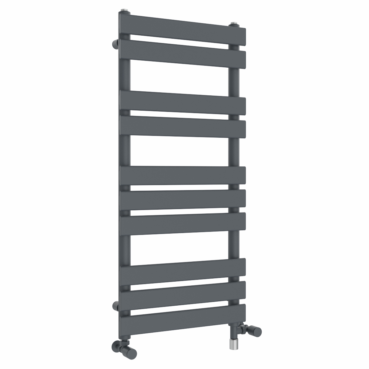 Juva 1000 x 450mm Dual Fuel Sand Grey Flat Panel Simple Electric Heated Towel Rail