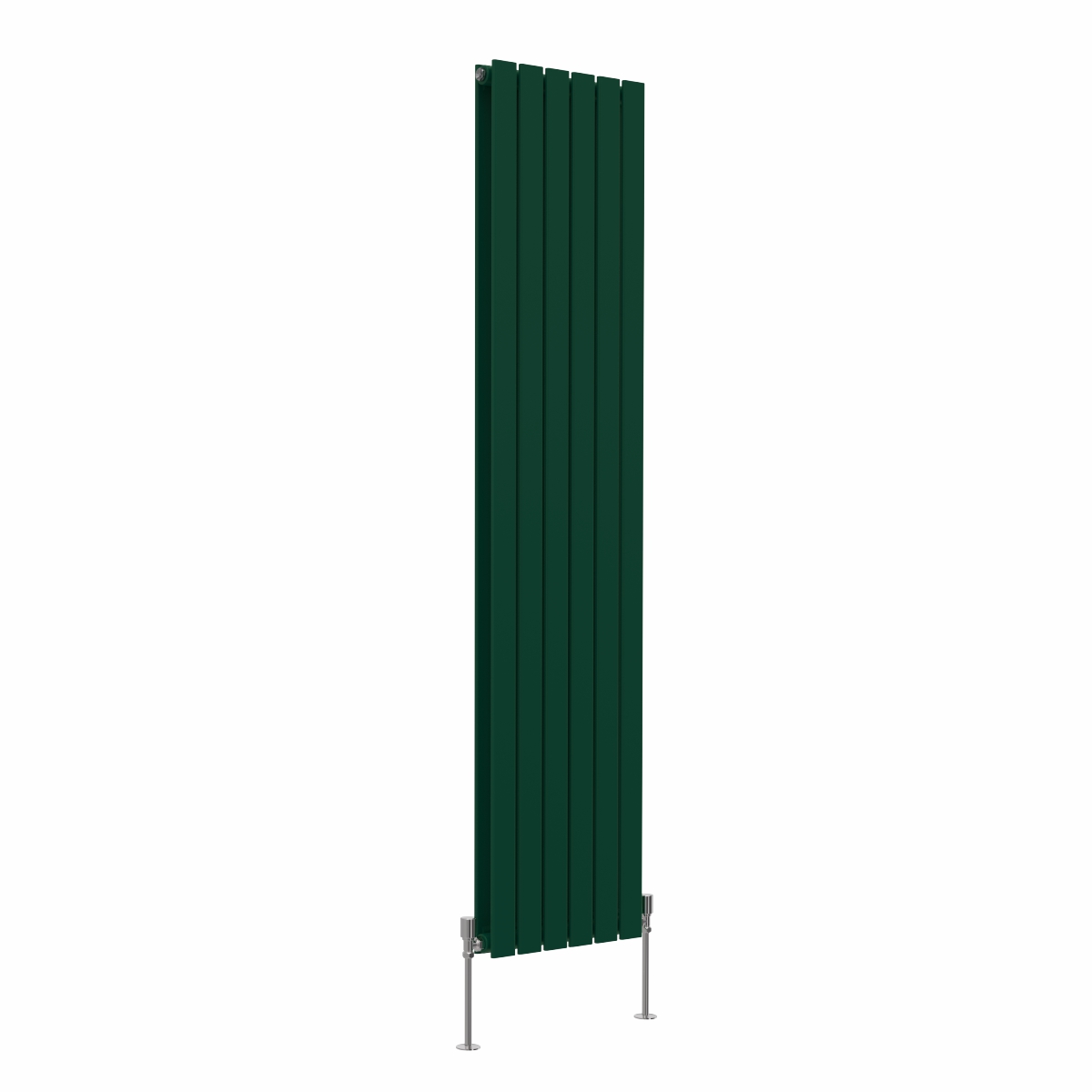 Karlstad 1800 x 410mm Moss Green Double Flat Panel Vertical Designer Radiator