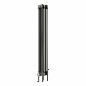 Bern Traditional Raw Metal Vertical Four Column Radiator - Choice of Size