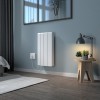 Bismo CRC 570 x 354mm White Flat Panel Ceramic Core Wifi Electric Radiator - 700W