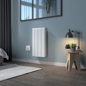 Bismo CRC 570 x 354mm White Flat Panel Ceramic Core Wifi Electric Radiator - 700W