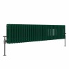 Bern 300 x 1460mm Moss Green Triple Horizontal Column Radiator