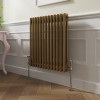 Bern 600 x 605mm Metallic Gold Double Horizontal Column Radiator
