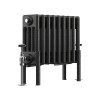 Bern 300 x 425mm Black Silver Four Column Horizontal Traditional Radiator