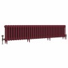 Classic  450 x 2018mm Farrow & Ball Eating Room Red Triple Column Cast Iron Radiator - 32 Sections