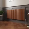 Norden 600 x 1417mm Metallic Bronze Single Oval Column Horizontal Designer Radiator