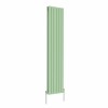 Karlstad 1800 x 410mm Pastel Green Double Flat Panel Vertical Designer Radiator