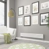 Norden 237 x 1600mm White Double Horizontal Oval Tube Designer Radiator