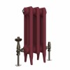 Classic  450 x 220mm  Farrow & Ball Eating Room Red Triple Column Cast Iron Radiator - 3 Sections