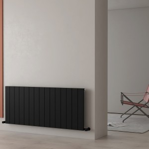 Carisa Nemo 600 x 1420mm Black Designer Aluminium Radiator