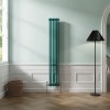 Bern 1800 x 290mm Blue Green Double Vertical Column Radiator