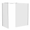 Wasdale 1200mm Wet Room Screen with 800mm Wet Room Screen - Chrome