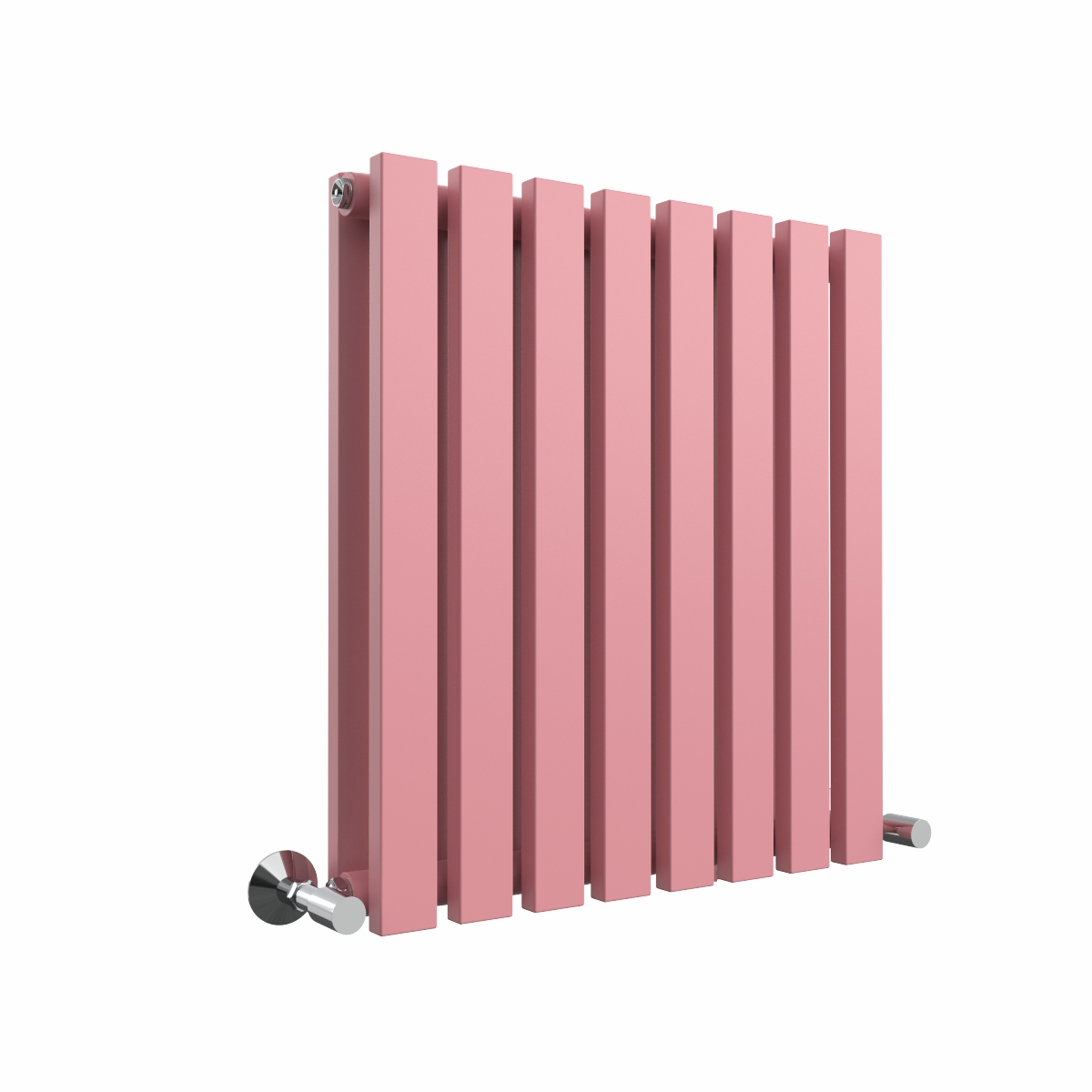 Lulea Rose Clair Pink Flat Panel Horizontal Designer Radiator