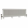 Classic  450 x 1398mm Porcelain White Triple Column Cast Iron Radiator - 22 Sections