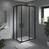 Ennerdale - 1000 x 800mm Corner Entry Shower Enclosure - Black