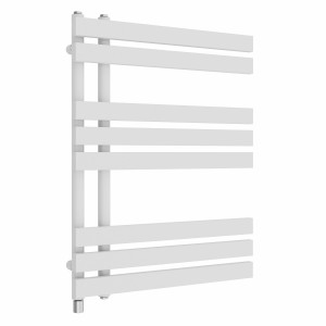 Koli 800 x 600mm White Simple Electric Heated Towel Rail