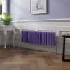 Bern 300 x 1010mm Elegant Purple Triple Column Horizontal Traditional Radiator