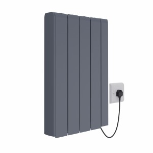 Bismo CRC 570 x 444mm Grey Flat Panel Ceramic Core Wifi Electric Radiator - 1000W