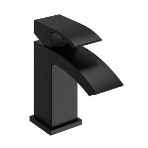 Camden Modern Cloakroom Mono Basin Mixer Tap Matt Black