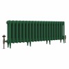 Classic  450 x 1274mm Farrow & Ball Duck Green Triple Column Cast Iron Radiator - 20 Sections
