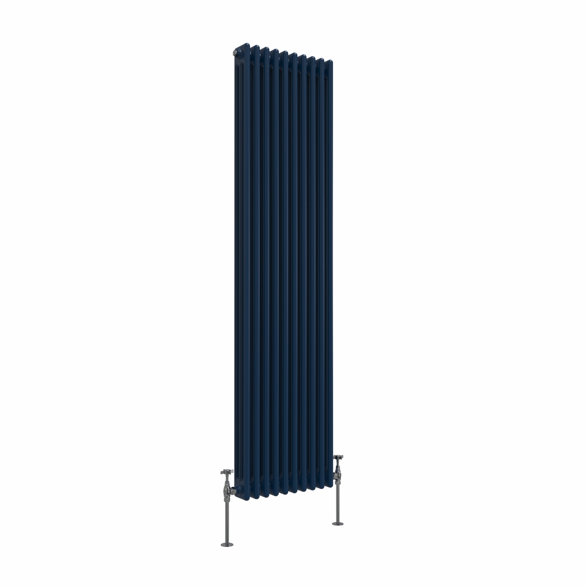 Bern 1800 x 470mm Sapphire Blue Triple Column Vertical Traditional Radiator