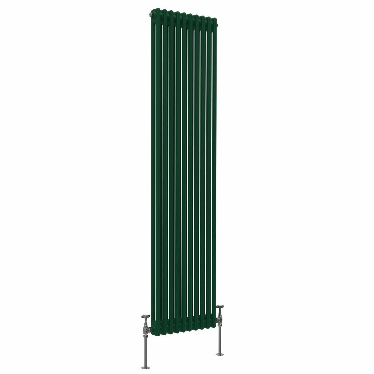Bern 1800 x 470mm Moss Green Double Vertical Column Radiator