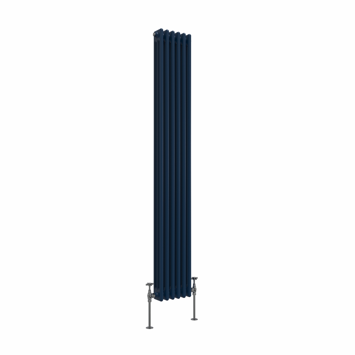 Bern 1800 x 290mm Sapphire Blue Triple Column Vertical Traditional Radiator