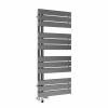 Kristiansund 1126 x 500mm Dual Fuel Gunmetal Simple Electric Heated Towel Rail