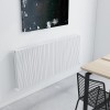 Carisa Monza Double 600 x 1420mm White Designer Aluminium Radiator