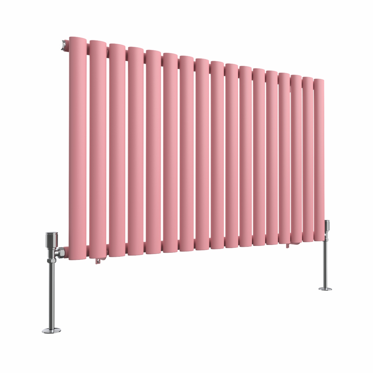 Norden 600 x 1004mm Rose Clair Pink Single Horizontal Oval Column Designer Radiator