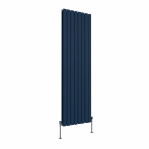Karlstad 1800 x 546mm Sapphire Blue Double Vertical Flat Panel Designer Radiator