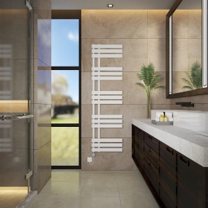 Koli 1600 x 450mm White Thermostatic Touch Control Wifi Electric Heated Towel Rail