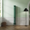 Bern 1800 x 200mm Traditional Moss Green Vertical Four Column Radiator